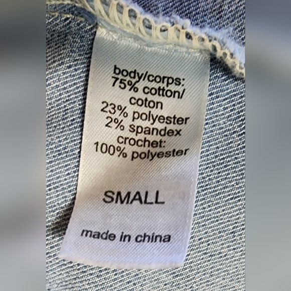 Maurices Women's Demin & Lace Sleeveless Vest, Button Up, Size Small, S - Picture 11 of 12